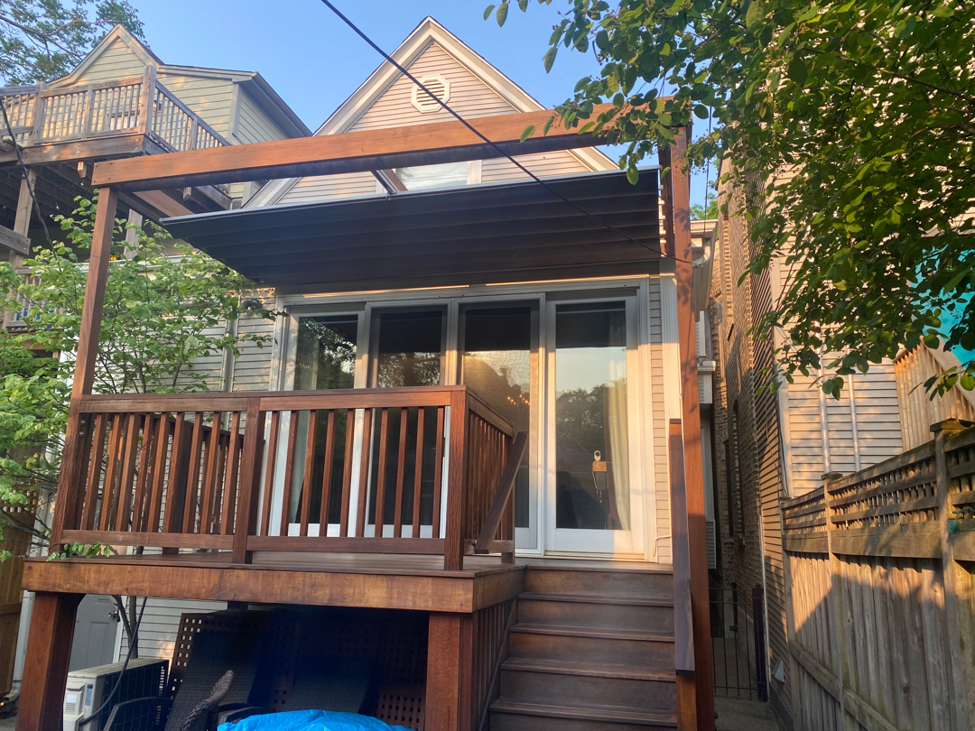 Ipe deck restoration by Chicago Deck Expert