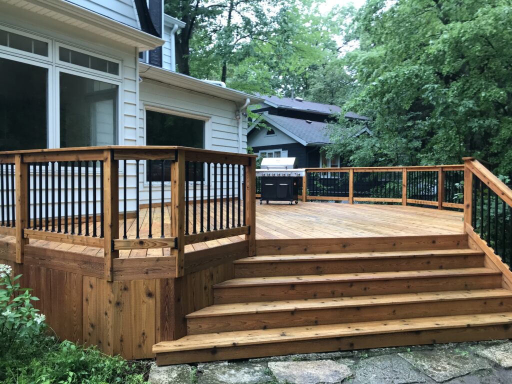 Very beautiful deck with grill