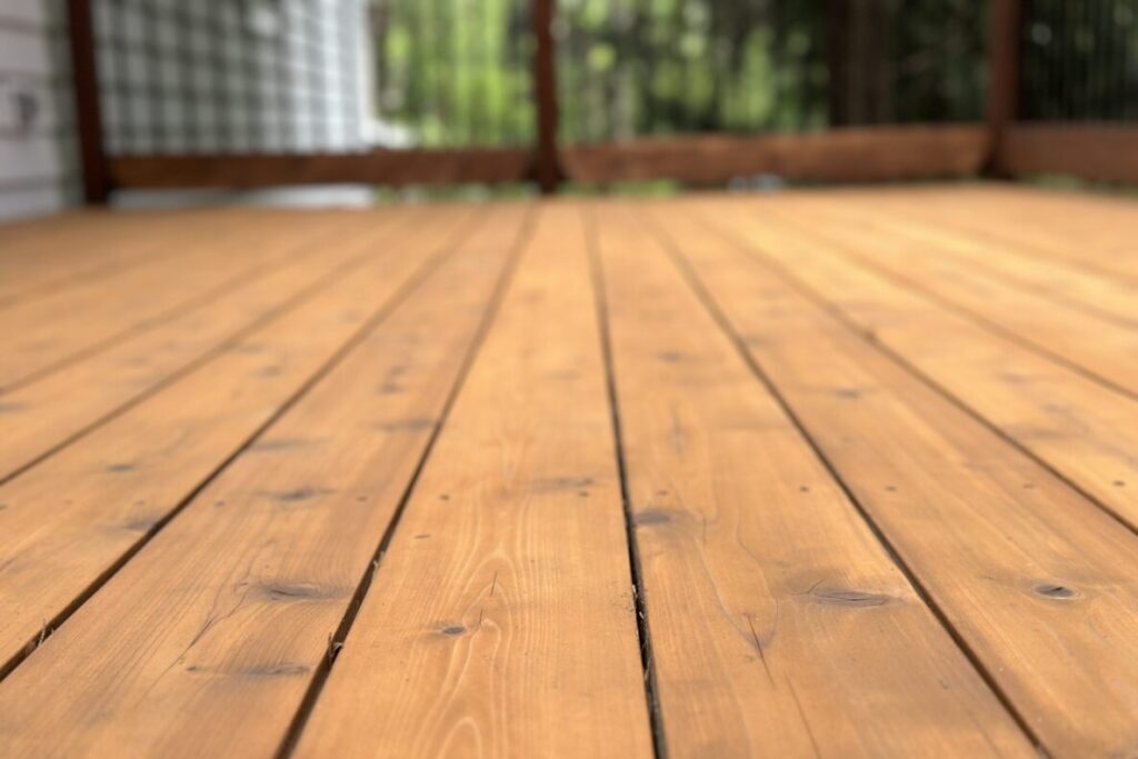 Deck wooden floor