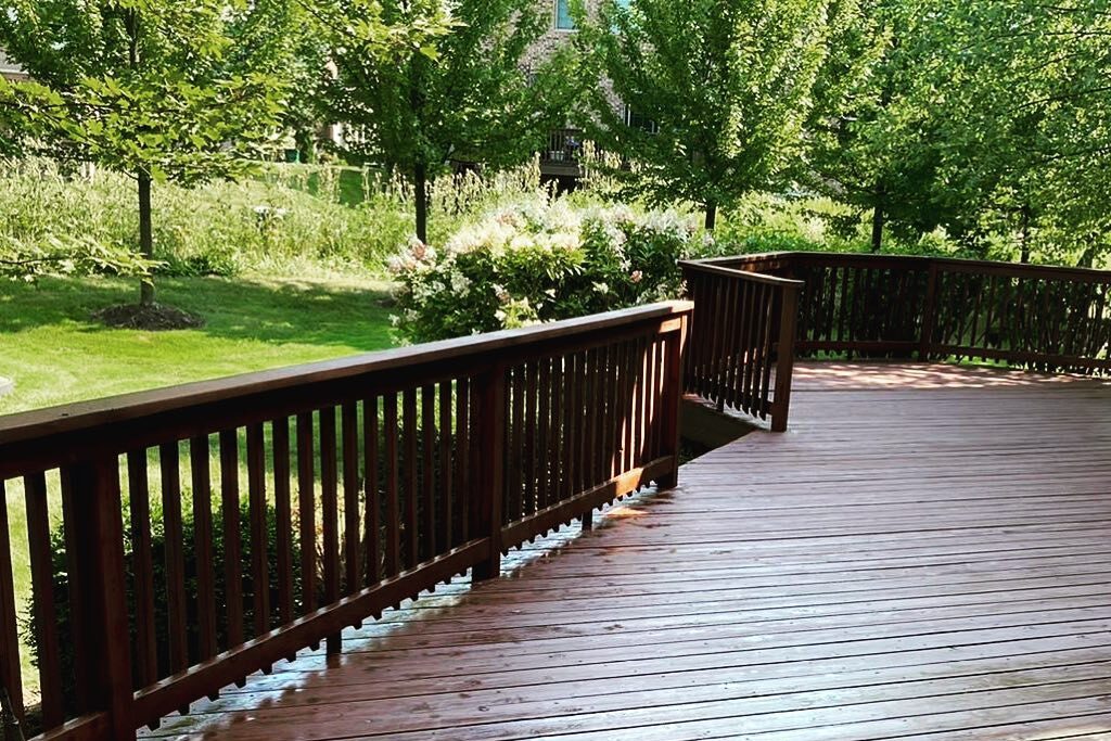 Deck restoration progress