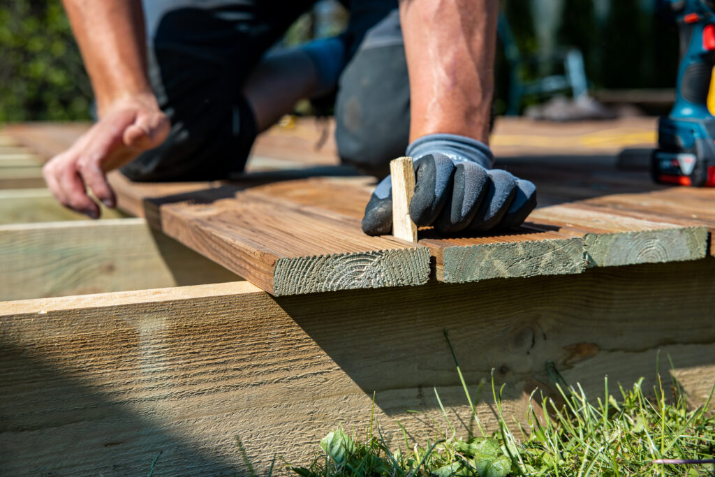 deck construction up close